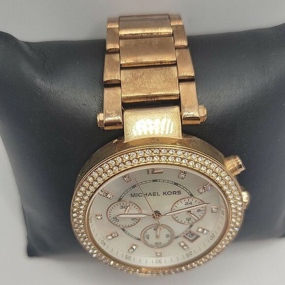 Michael Kors Parker MK5491 Womens Stainless Steel Analog Dial Quartz Watch BC641 - Picture 4 of 10